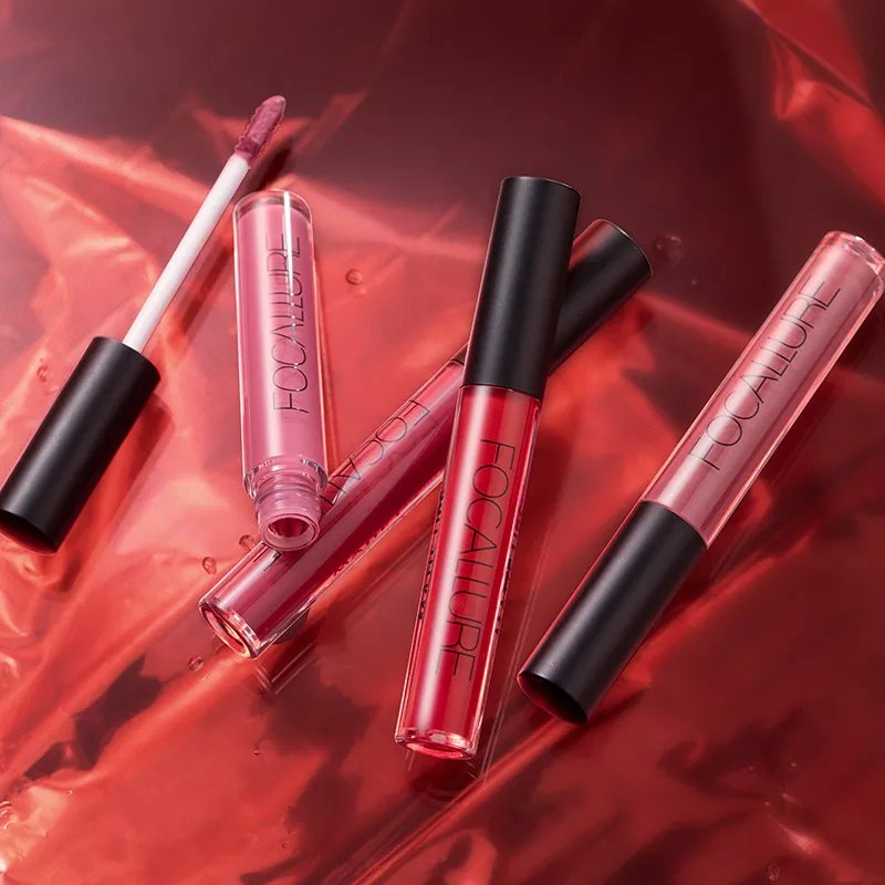 FOCALLURE водостойкий стойкий блеск для губ пигмент темно фиолетовая черная красная