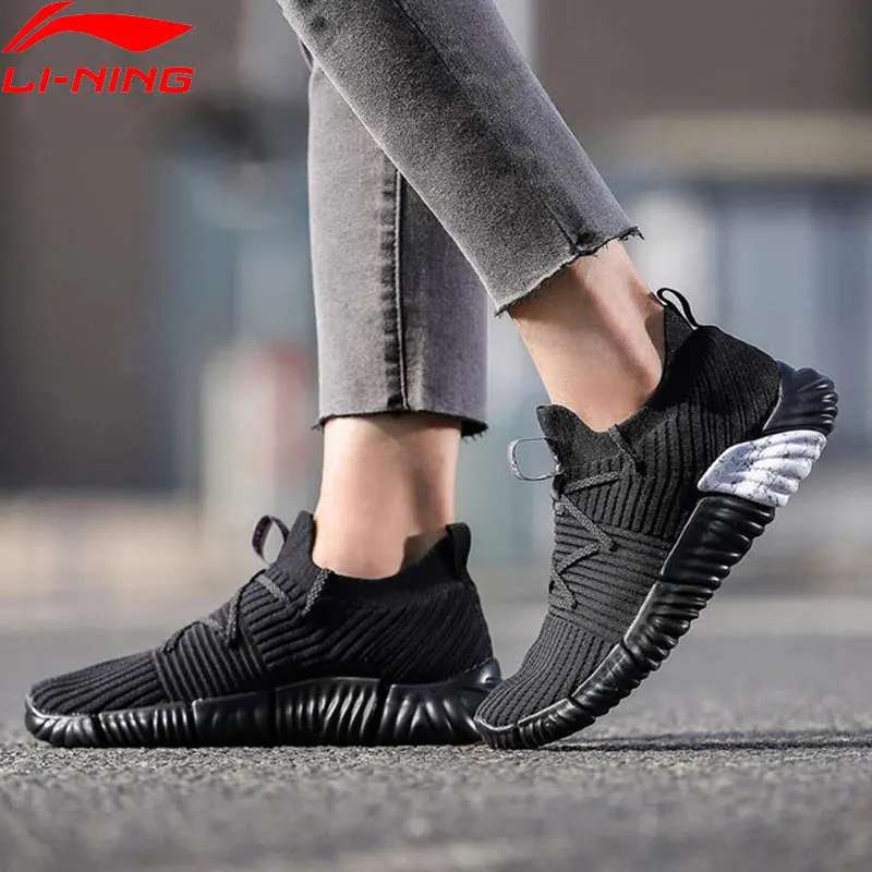  Женские дышащие кроссовки Li-Ning, легкая спортивная обувь для фитнеса, с подкладкой из моно-пряжи, AGLN068 