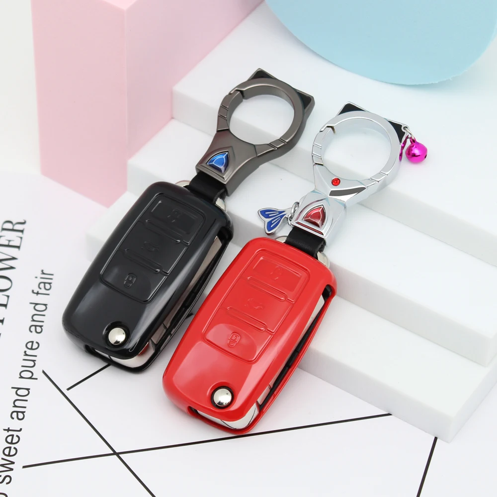 

Wear-resistant New Soft TPU Car Key Case Cover For Volkswagen VW Golf 7 mk7 Seat Ibiza Leon FR 2 Altea Aztec For Skoda Octavia