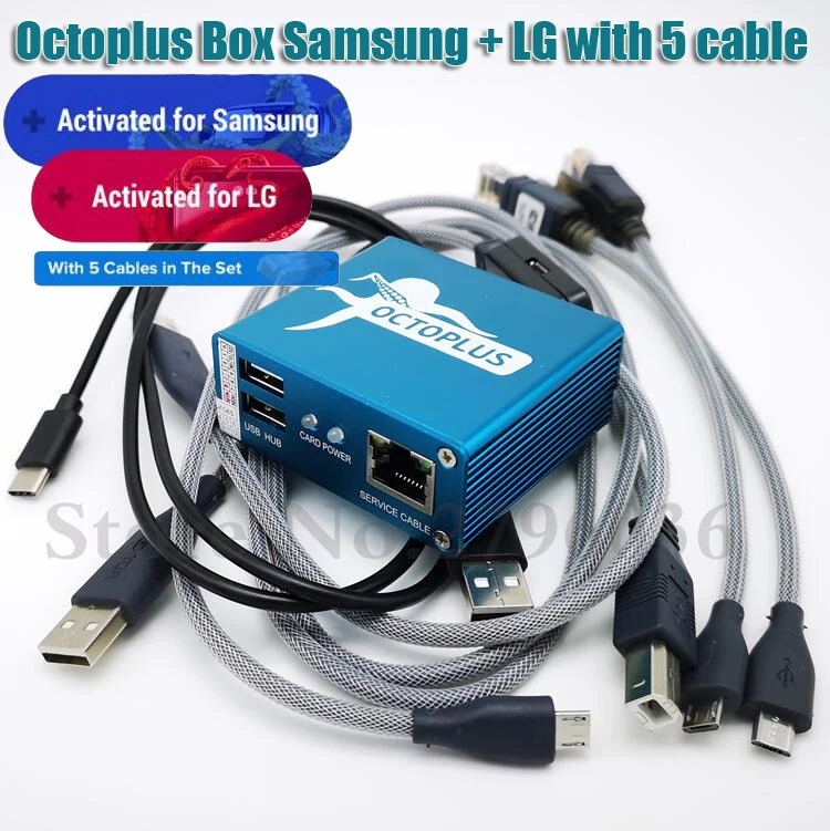 2021 Оригинал Octopus box/осьминог Box для Samsung LG + 5 кабели SAM разблокировать флэш память ремонта мобильный