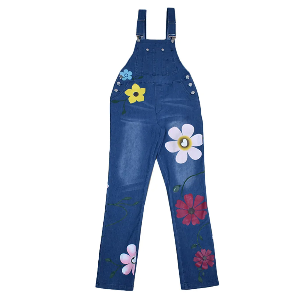 

Womail Jumpsuits Women Summer Vintage Playsuit Denim Romper Overalls Oversized Jean Blue Sleeveless Denim Jumpsuit Bodysuit 2020