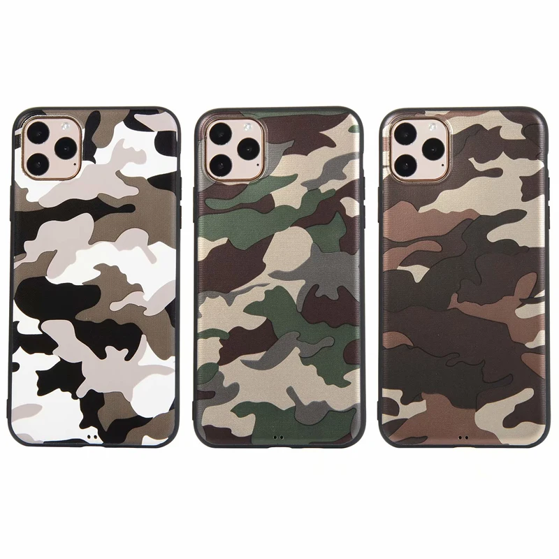 Army Green Camouflage Case For iPhone X 6 6S 7 8 Plus 11 Pro XR XS Max Soft TPU Silicon Phone Back Cover | Мобильные телефоны и