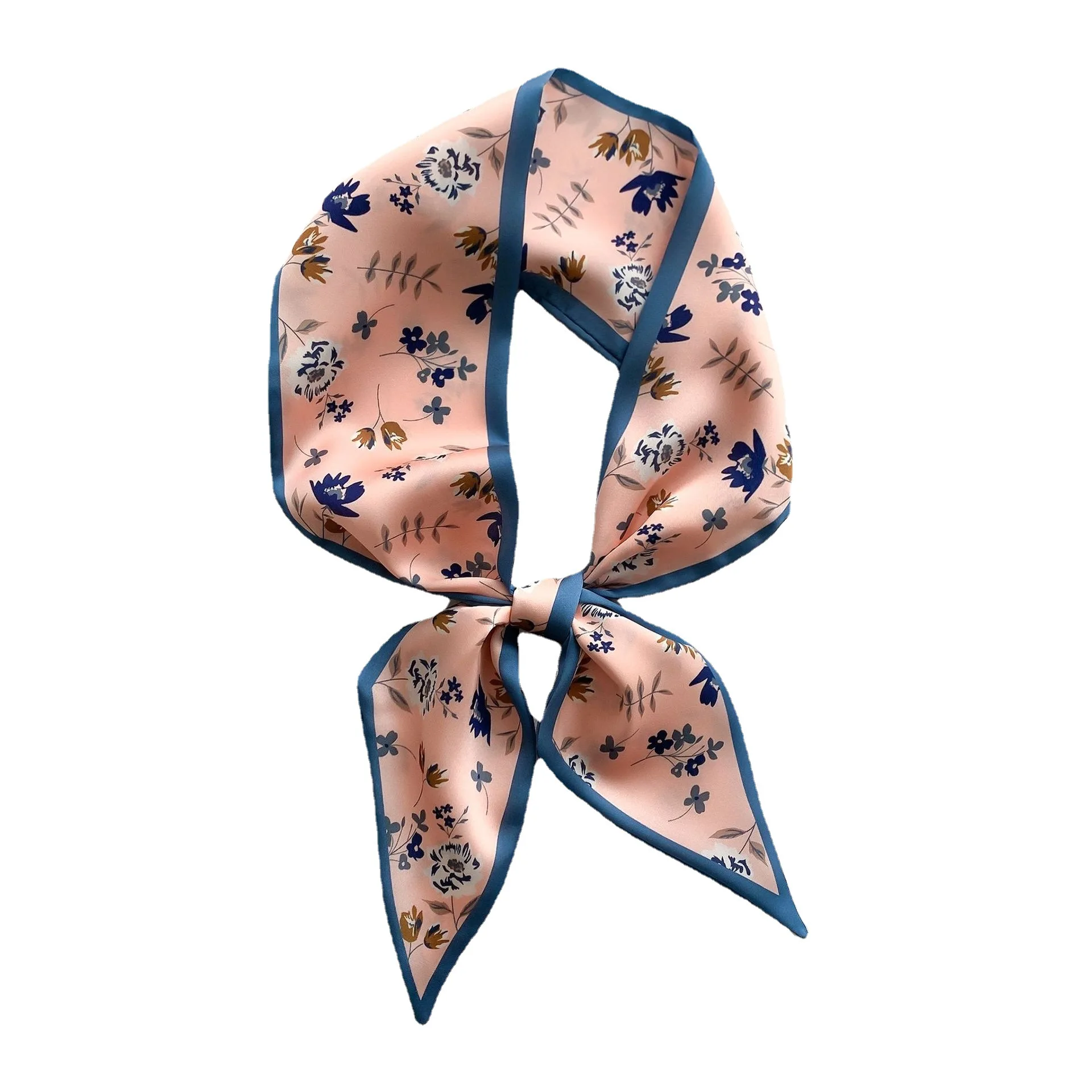 

Модный весенний шелковый шарф для женщин, шелковый шарф с принтом, Женский офисный шейный платок, Женская бандана, хиджаб, шаль, палантины, Н...