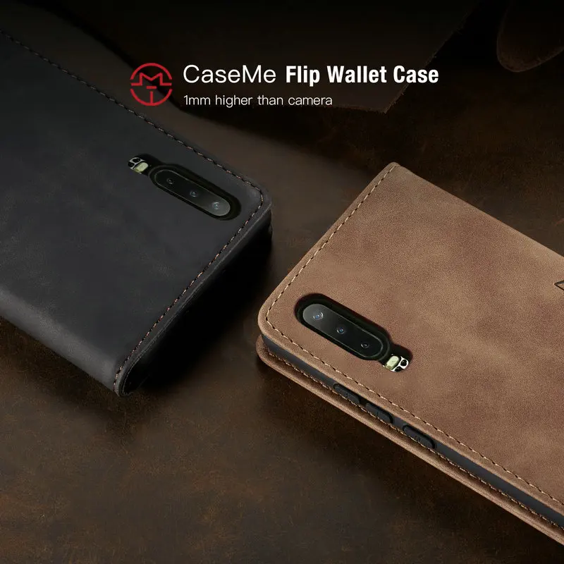 CaseMe ретро кожаный чехол для huawei P30 lite роскошный Магнитный чехол-подставка с откидной крышкой для huawei P Smart/ P20 lite чехол для телефона