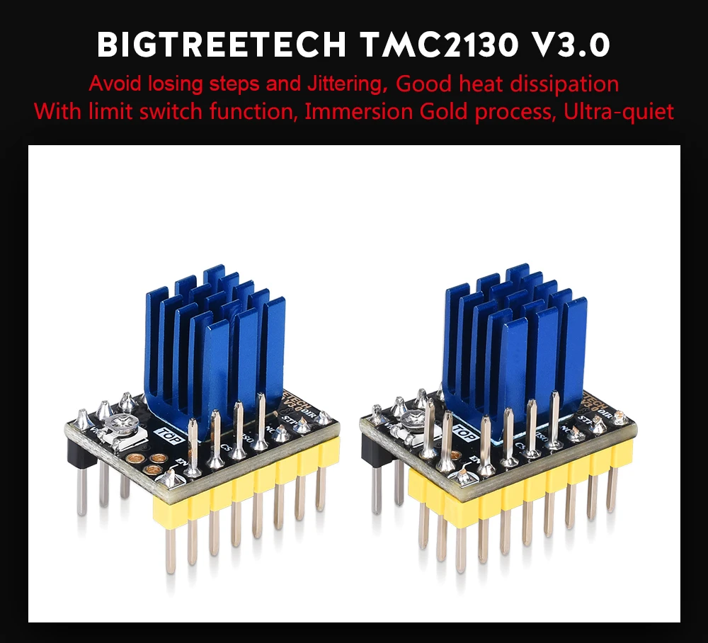 5 шт. TMC2209 TMC2208 UART TMC2130 TMC5160 TMC5161 Драйвер шагового двигателя для 3d принтера плата управления