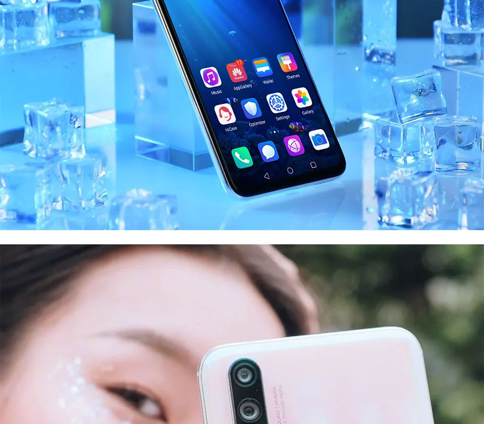 Смартфон HONOR 20 Pro, 6,26 '', 8 ГБ, 128 ГБ, четыре ядра, 4000 мАч, 32 МП камера, Android 9,0, Поддержка NFC, Google play, GPU Turbo3.0