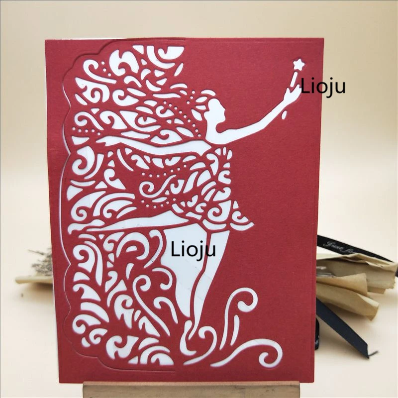 Танцующая девушка фон штампы резки Новый 2019 ремесло трафарет для скрапбукинга