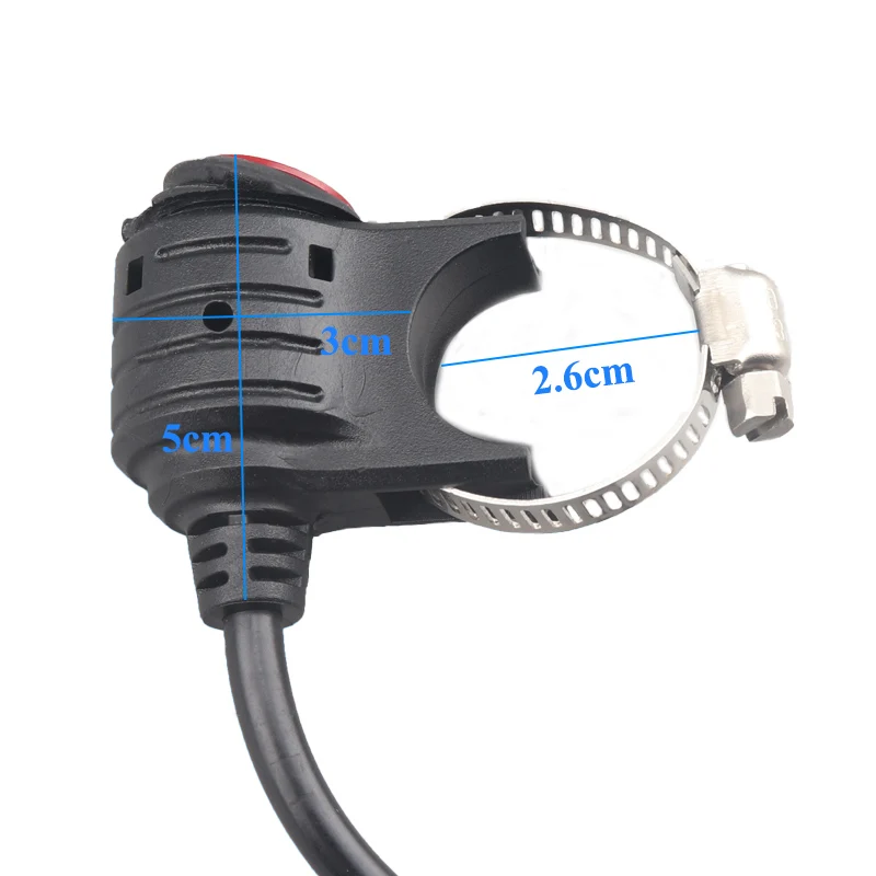 

12V Motorcycle Switch Handlebar Adjustable Switches Button Auxiliary Headlight Fog Lamp Work Light Spotlight Driving
