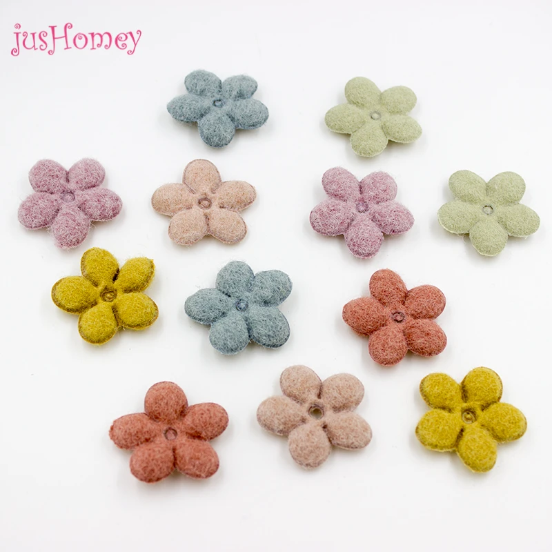 

100PCS Mixed Pastel Colors Flower Petals Embossed Petite Floral Petals Accessory for DIY Jewelry Making
