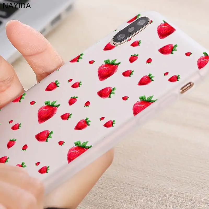 Мягкий силиконовый чехол для Xiaomi Redmi 9a 8a 7a 6a 5a 4a 9at 9Prime 9 8 7 6 5 K20Pro с вишневой