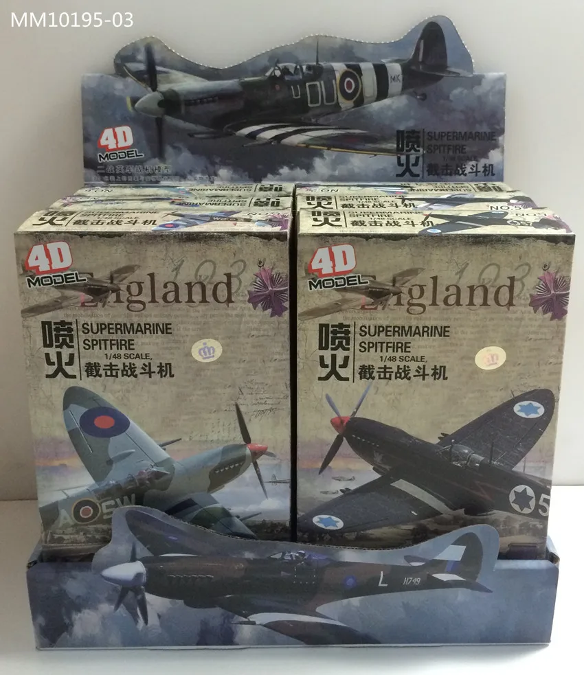 6 шт. Масштаб 1:48 4D сборный самолет Второй мировой войны британский волейбойщик