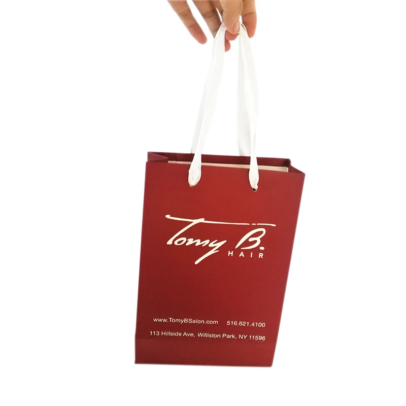 Оптовая Продажа 1000 шт./лот роскошный бумажный пакет для покупок в винной бумаге с