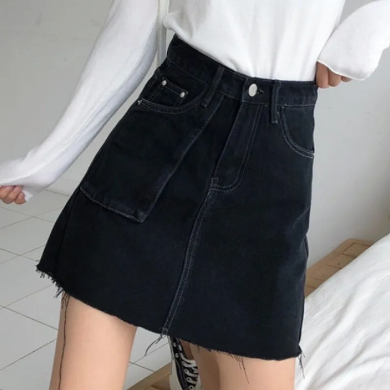 Летняя женская юбка с высокой талией юбки женские s трапециевидная мини-юбка
