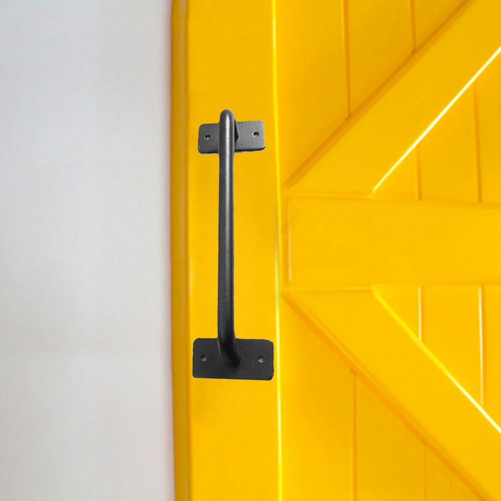 Wooden Barn Door Steel Handle Pull Attachment Part Furniture Tool Durable 1pc |