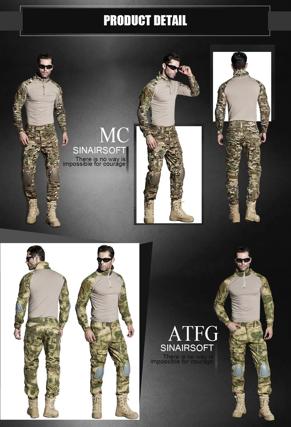 SINAIRSOFT военная форма Мультикам армейская боевая рубашка Униформа тактические брюки с наколенниками Камуфляжный костюм охотничья одежда
