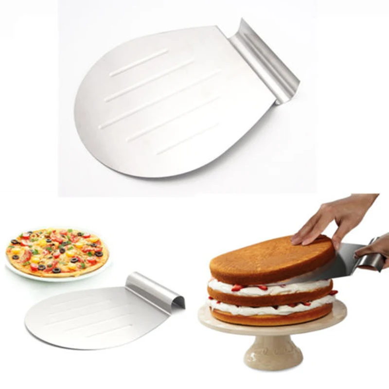 

Stainless Steel Cake Shovel Transfer Cake Tray Moving Plate Cake Lifter Bread Pizza Blade Baking Dessert Tools Pastry Scraper