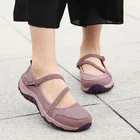 Женские дышащие кроссовки EOFK, Летние удобные тканевые Туфли с круглым носком и петлей, брендовая Повседневная однотонная обувь