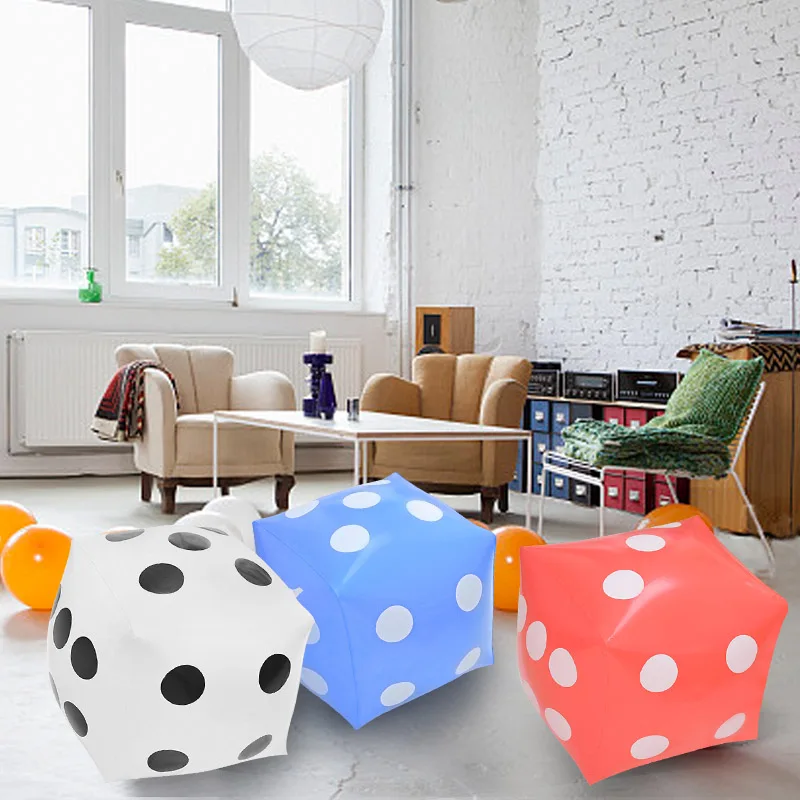 

Подходит для детей с артистическим 30 см Dice красочные гигантские кубики из ПВХ шесть сторонняя игра игрушка вечерние играющих в школе забавные детские футболки, открытый надувные кости