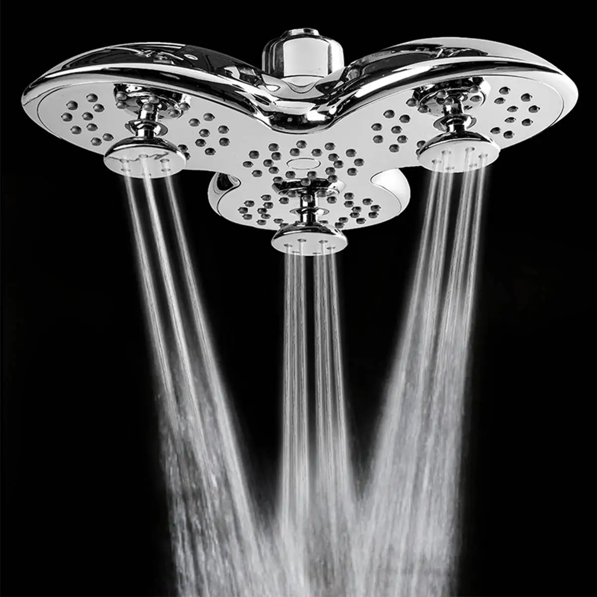 

10 Inch ABS Bathroom Shower Head Petal Shape 3 Functions Bathroom Top Shower Head Rainfall Jetting Shower SPA Shower Head