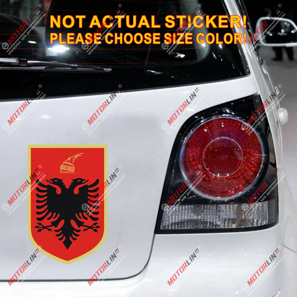 Герб Албании двойная головка Орел наклейка автомобиль винил светоотражающий |