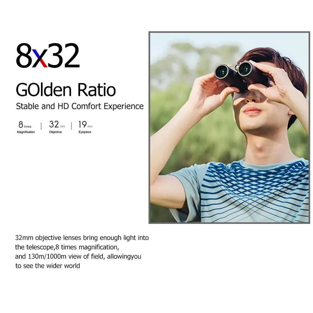 Xiaomi Mijia BEEBEST 8x32 портативный профессиональный охотничий ручной бинокулярный