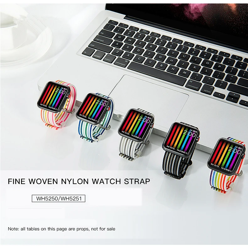 Нейлоновый ремешок для apple watch band 42 мм 38 мм iWatch 4 Band 44 мм 40 мм браслет ремень Спортивная петля ремешок для apple watch 4 3 2 1