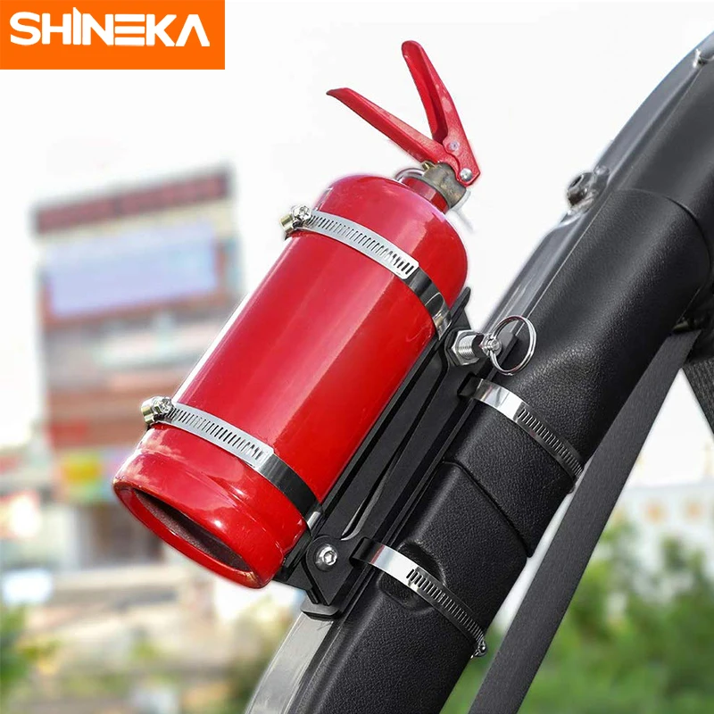 SHINEKA Регулируемый рулон огнетушителя держатель бутылки для Jeep Wrangler TJ JK JKU JL 1996 2020