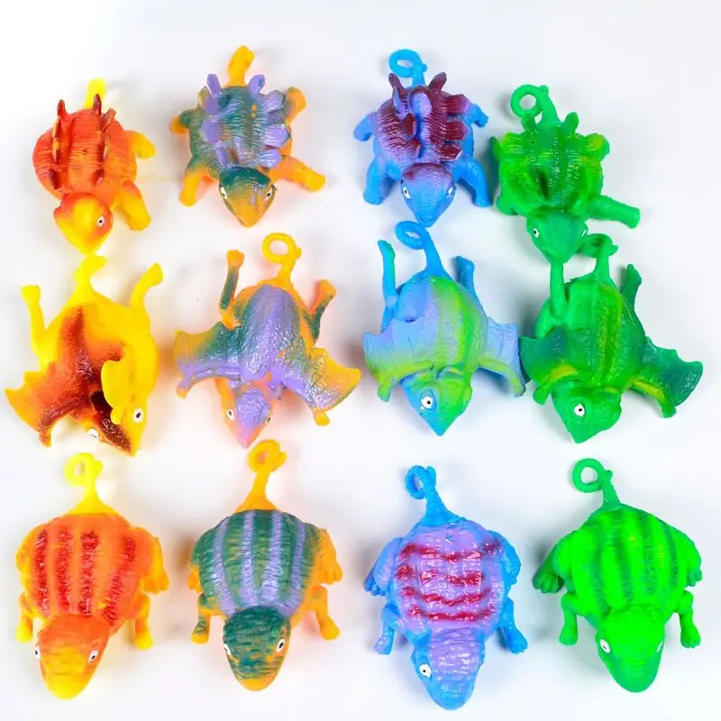 

4Pcs/Set Kids Funny Blowing Inflatable Animals Dinosaur Balloons Novelty Toys Anxiety Stress Relief Squeeze Ball Gift