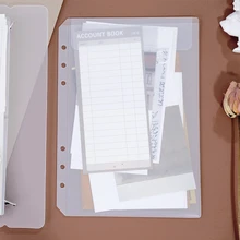Coloffice A5 A6, 6 отверстий, простая наклейка, сумка для хранения с отрывными листами, разные наклейки, s, для хранения книг, наклейка, лента, руководство, канцелярские принадлежности