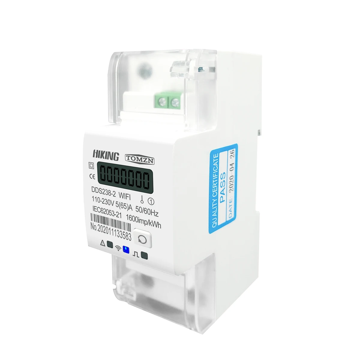 

Single Phase 65A Din Rail WIFI Smart Energy Meter timer Power Consumption Monitor kWh Meter Wattmeter 110V 220V 50/60Hz