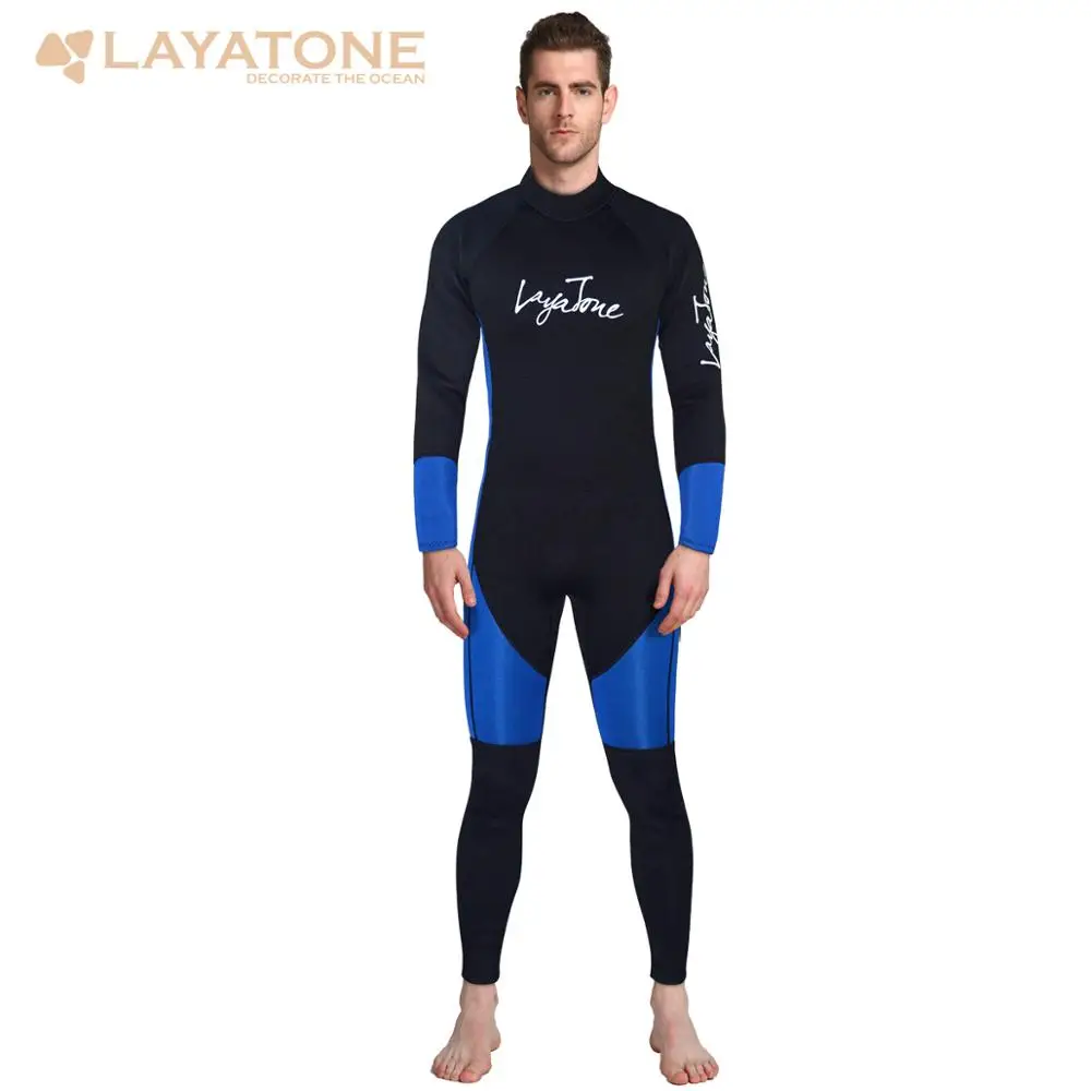 LayaTone гидрокостюм для мужчин 3 мм неопрен водолазный костюм Цельный купальник для подводного плавания для женщин с длинным рукавом для рыбалки и подводного плавания гидрокостюмы