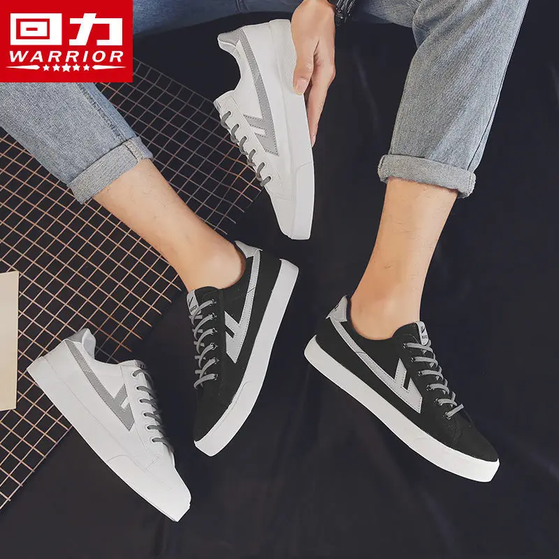 2021 New Brand Warrior Classics Vulcanize Canvas Shoes Men Women Casual Skateboarding Shoes Students Reflective Sneakers