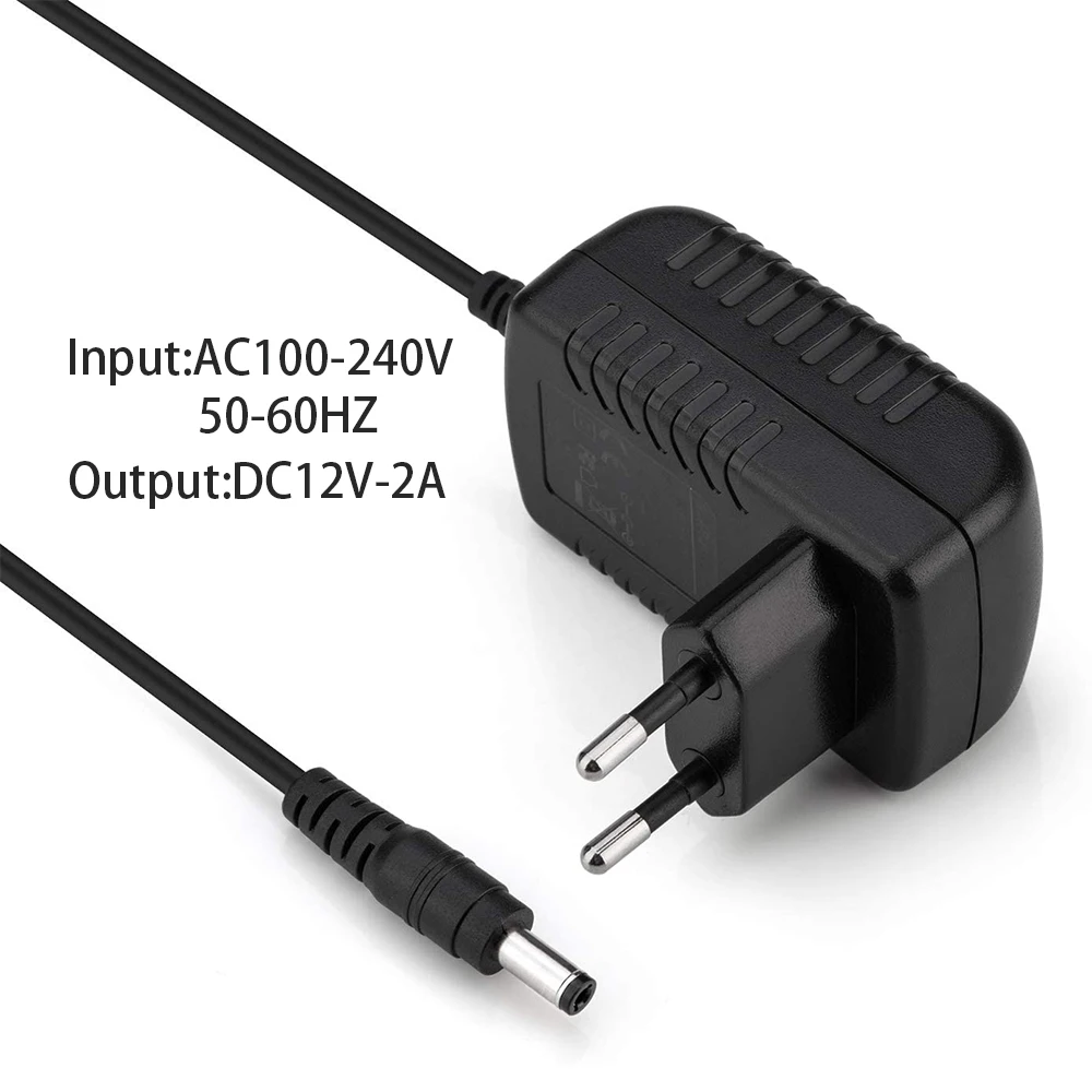 Адаптер питания 12 В 2 А адаптер постоянного тока для ЕС зарядное устройство