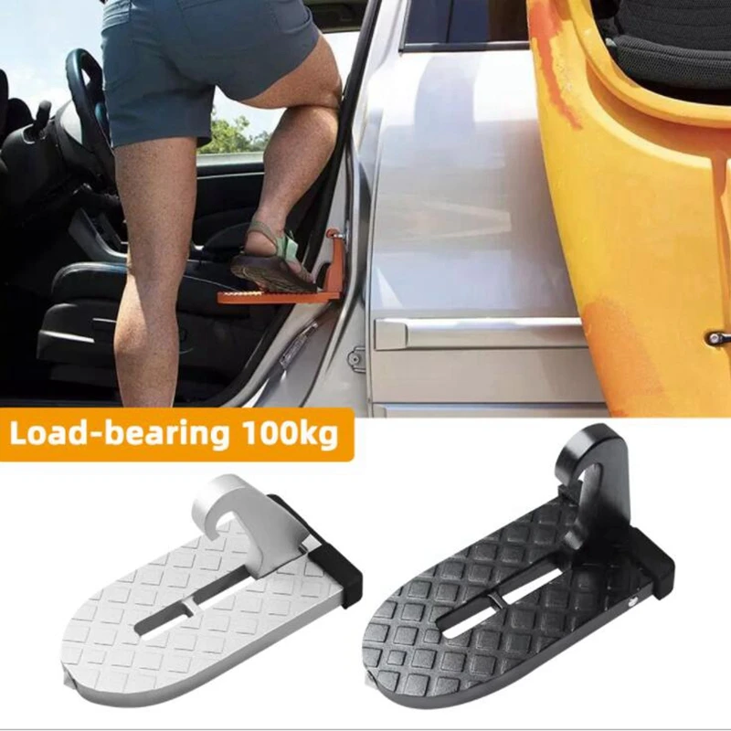 

Universal Foldable Car Roof Rack Step Car Door Step Latch Hook Multifunction Auxiliary Foot Pedal Easy Access Car Accessories