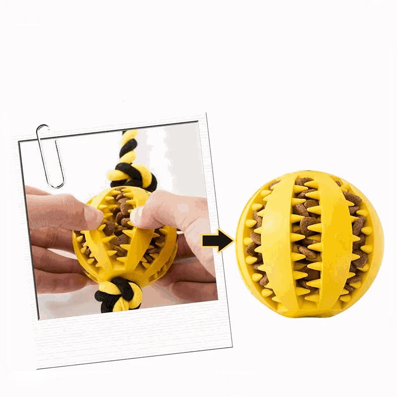 Горячие товары для домашних животных игрушки собаки мяч жевательный зуб чистая