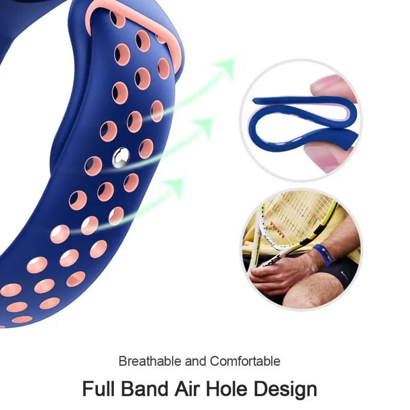 Высококачественный цветной силиконовый ремешок для умных часов Tomtom Touch 7 цветов