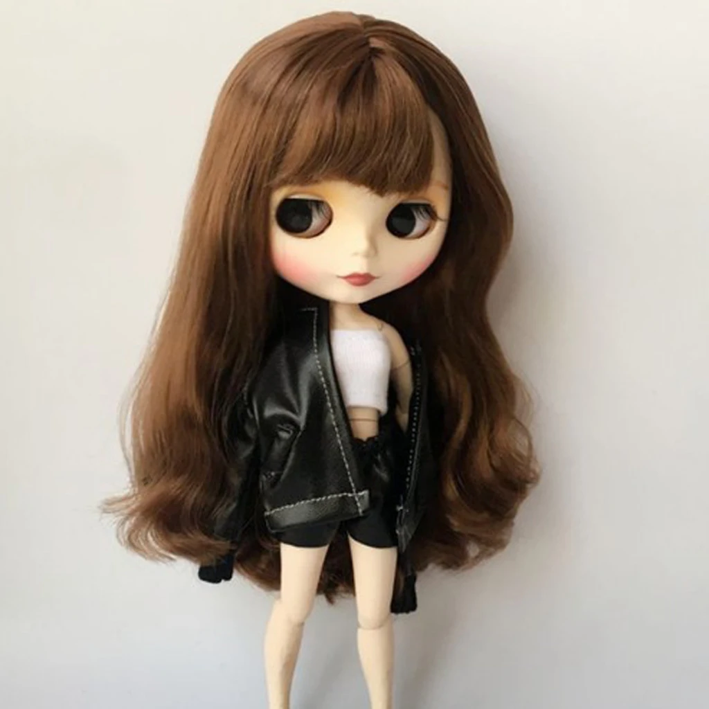 Стильная черная куртка шорты брюки белый жилет для Blythe Licca куклы аксессуары