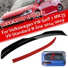 Спойлер на крышу заднего стекла для VW Golf 7 MK7.5 VII GTI R Rline 2014 2015 2016-2019 GTD, матовый черный, для универсального автомобиля