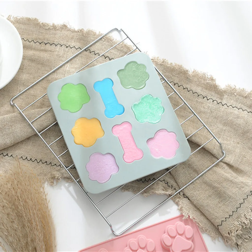 Щенок Собака Paw силиконовые формочки для печенья шоколадная форма льда