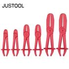 JUSTOOL 6 шт.компл. хомут набор инструментов Тормоза топлива линии воды и обогреватели зажимы плоскогубцы хэндс-фри инструмент инструменты для ремонта автомобиля плоскогубцы для шланга