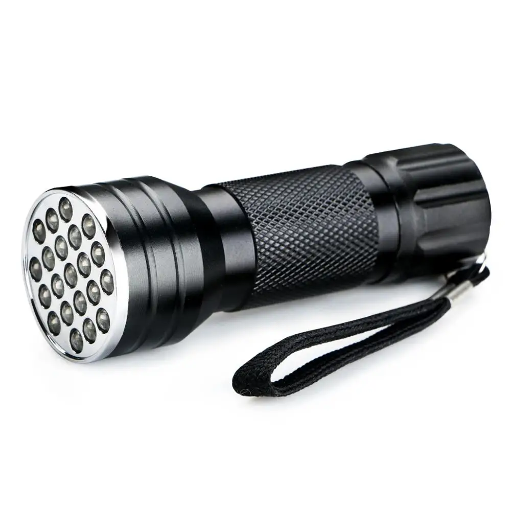Ультрафиолетовый 21/9LED 395nm фонарик мини Blacklight алюминиевый фонарь 3AAA лампа для наружного освещения охота рыбалка кемпинг лампа - Испускаемый цвет: 21LED
