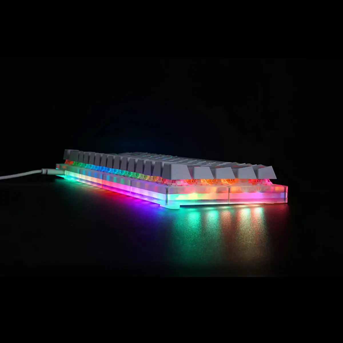 CUUWE K66 66Key Tyce C Проводная RGB подсветка переключатель Gateron Механическая игровая