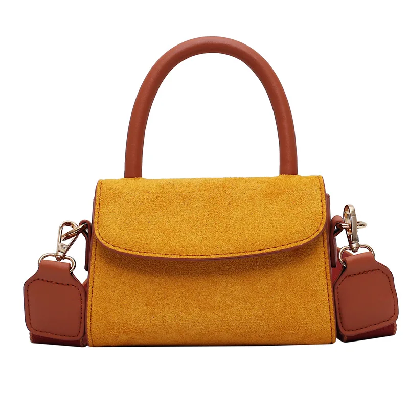 Suede Leather Crossbody Bags Women's Handbags High Quality Female Shoulder Girls Purses Luxury with handle | Багаж и сумки