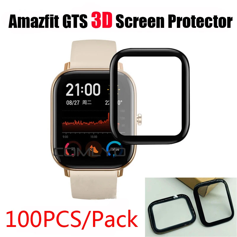 100 шт./упаковка гибкая защитная плёнка для экрана huami amazfit GTS|Смарт-аксессуары| |