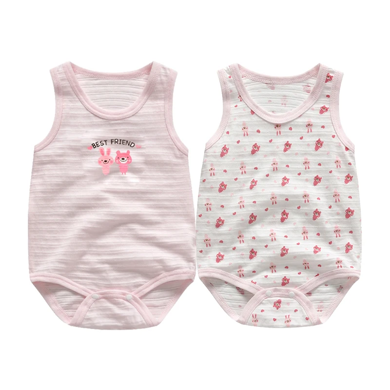 

Боди для новорожденных мальчиков и девочек, хлопковый Модный летний комбинезон без рукавов, детская одежда, размеры от 3 до 24 месяцев