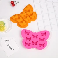 cute butterfly fondant resin silicone mold for cup diy cake pastry dessert decoration supplies kitchen tool baking moulds