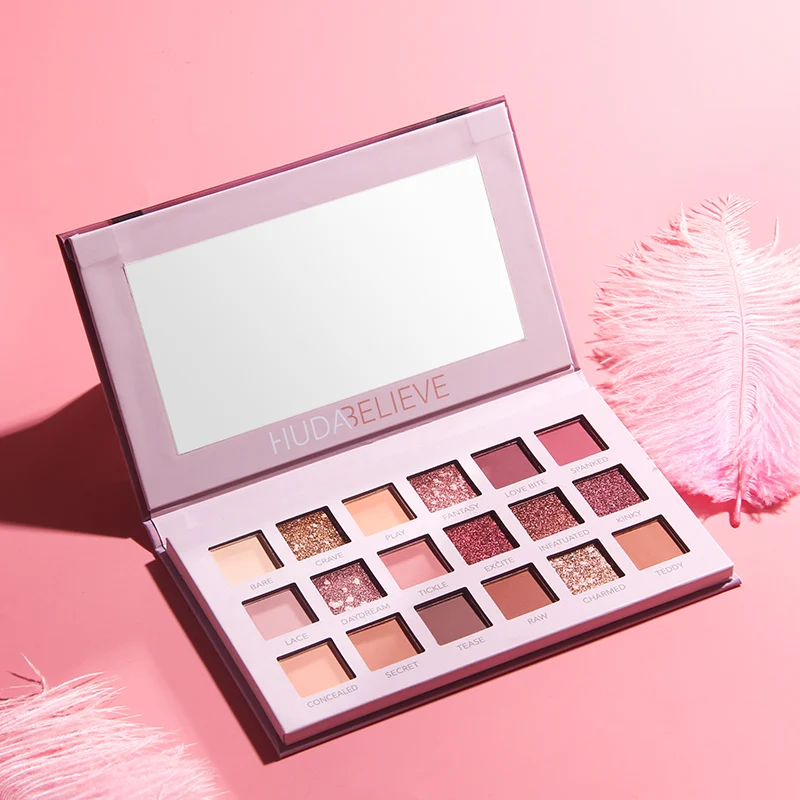 

Палитра теней Beauty Creations Tease me, 18 цветов, блестящие, матовые, красные