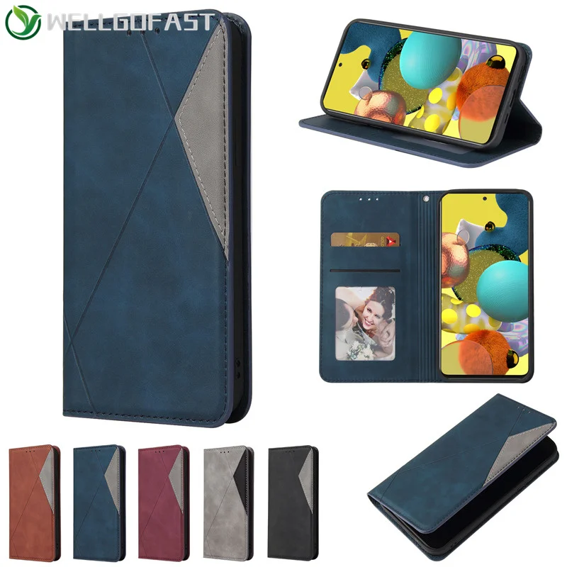 

Leather Flip Wallet Case for Samsung Galaxy A51 A71 A10 A50 A70 A41 S20 S10 S9 S8 Ultra Lite Note 8 9 10 20 Plus Prismatic Cover