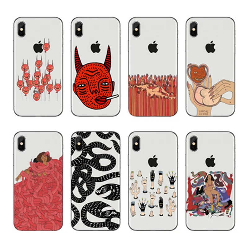Силиконовый ТПУ чехол Polly nem pintura arte suave для iphone12 11 Pro MAX 8 7 Plus X TPU с лучшим дизайном |