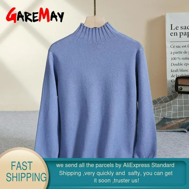 Knitwear Sweater Female Winter 2020 New Women Pullovers and Sweaters Black Pink Knitted Warm Slim Jumper Soft Ribbed Pullover | Женская